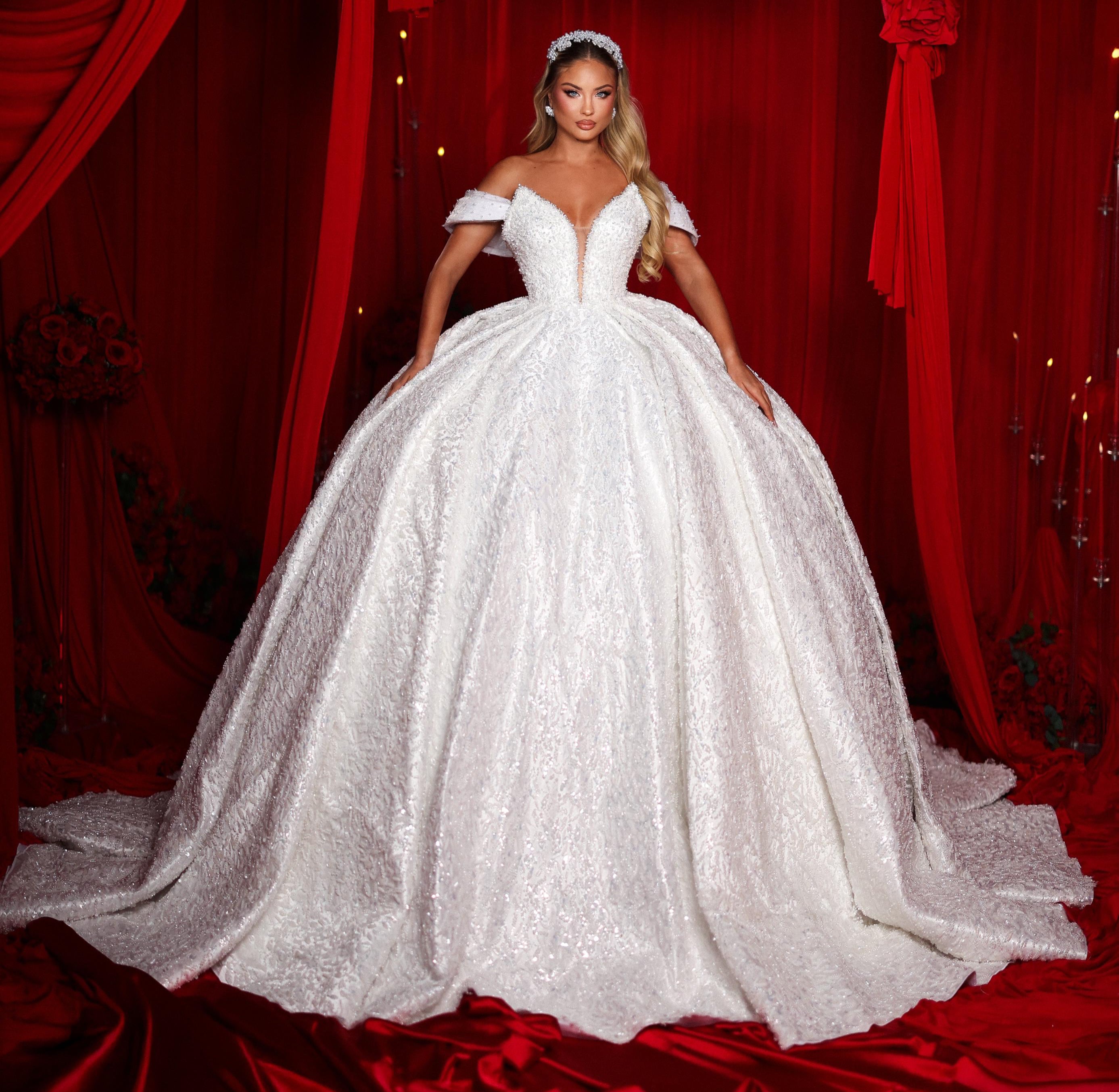 Woman in a white wedding dress 