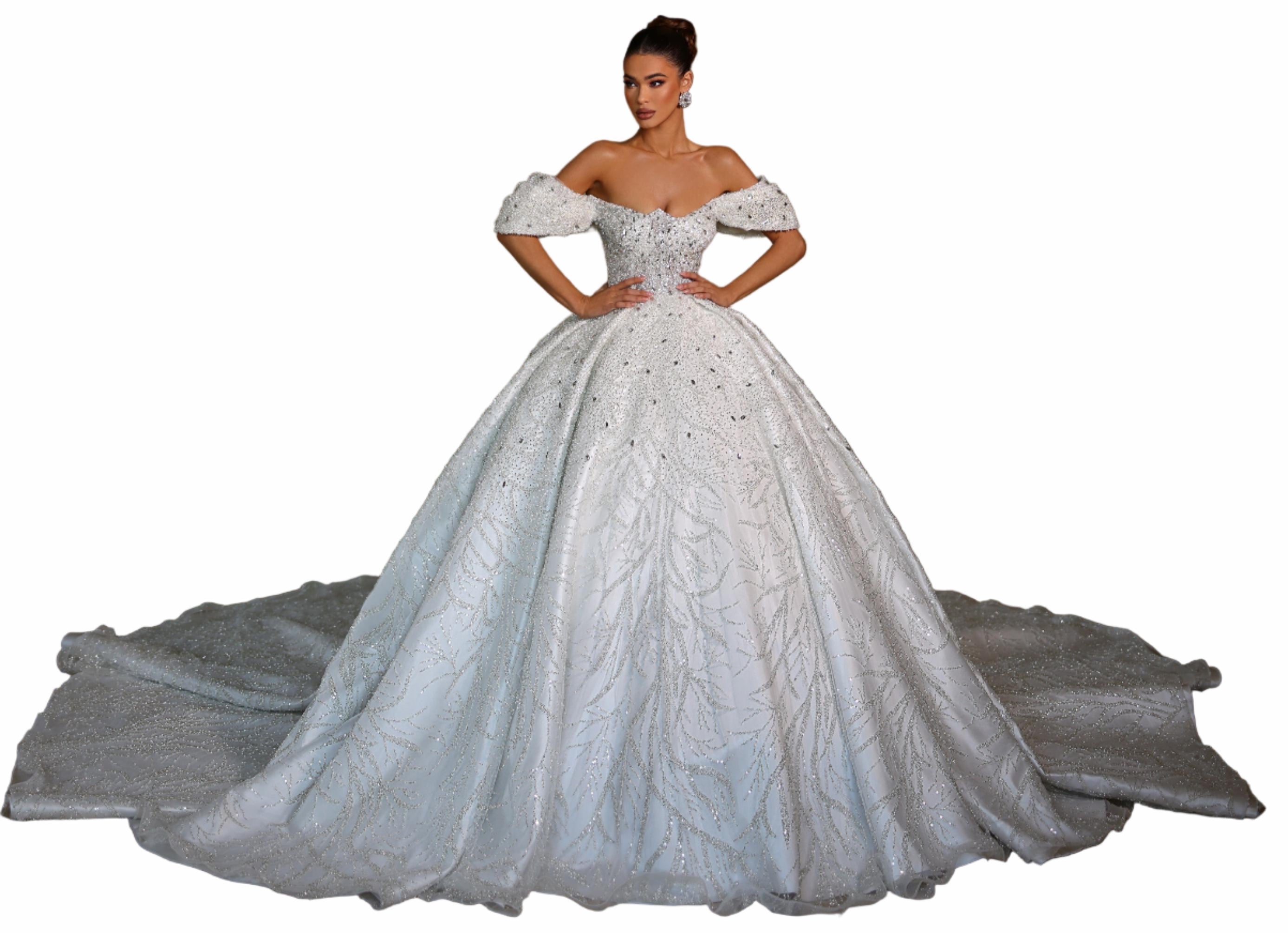 Woman in a white wedding dress 