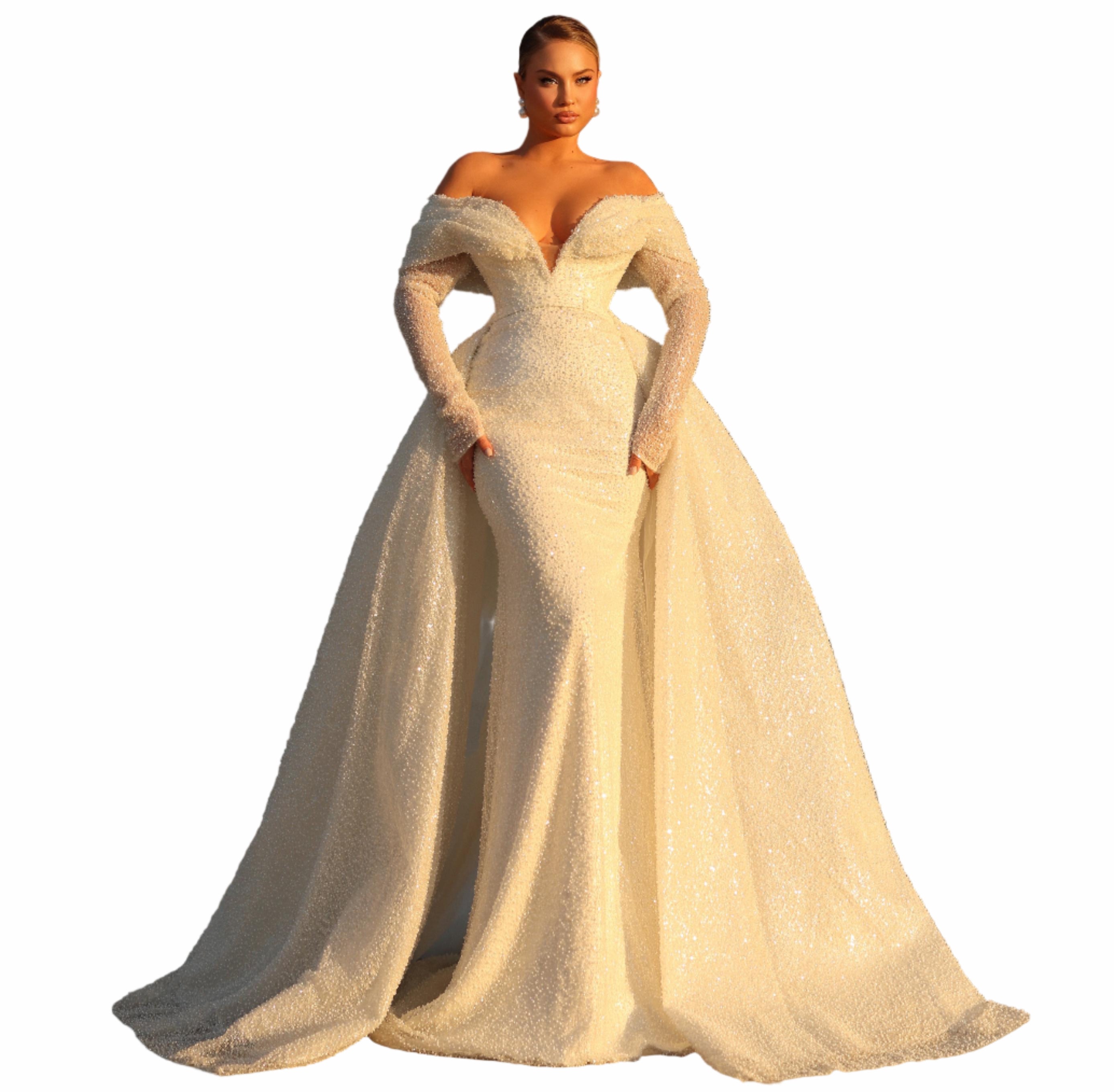 Woman in a white wedding dress 